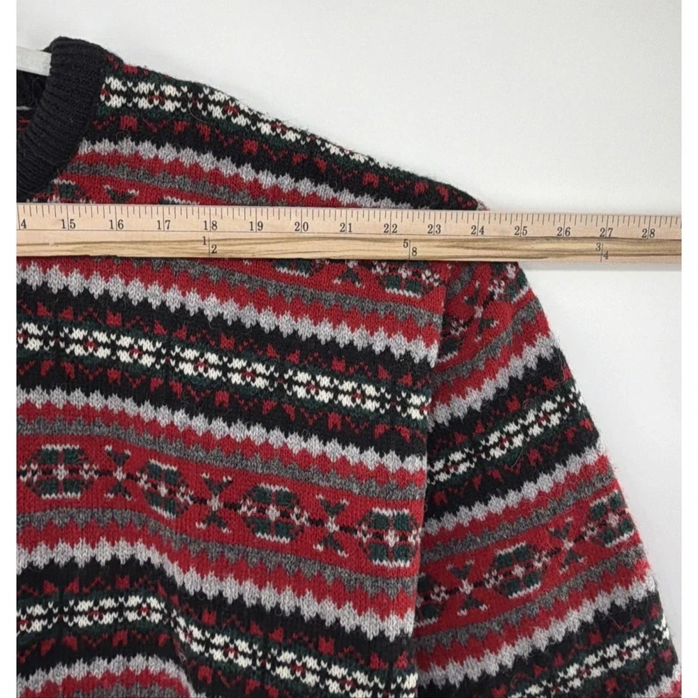 Manawatu‎ Vintage Pullover Sweater 100% Wool Large Mens New Zealand Fair Isle